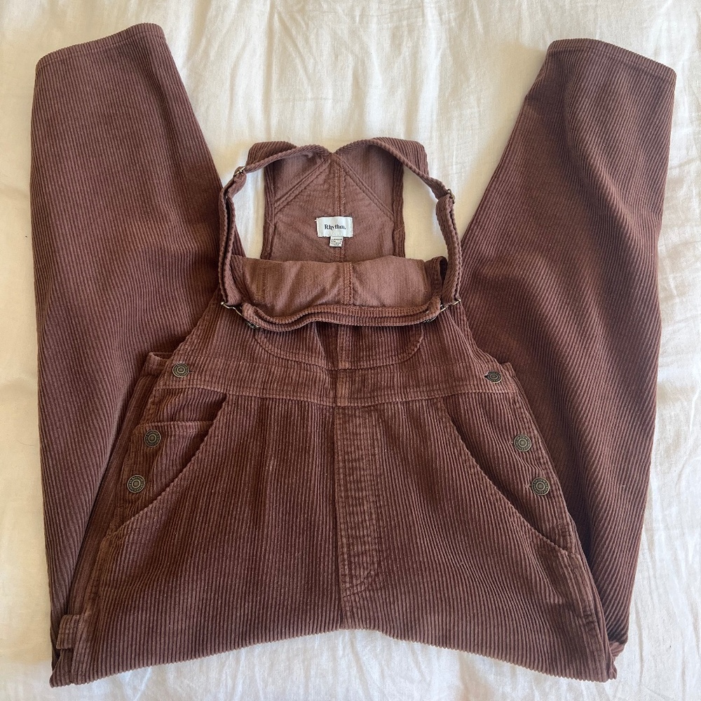 Rhythm Brodie Corduroy Jumpsuit - Brown - Picture 7 of 9